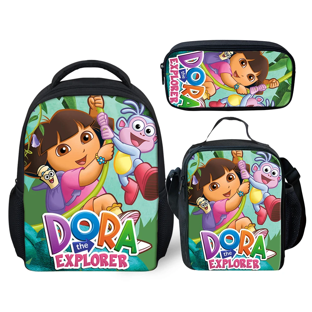 Details about   Dora The Explorer 14” School Backpack With Lunch Box Set 2 Piece Set 