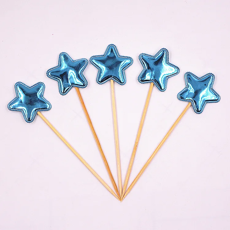 Description Picture 6 of itemLovely Birthday Cake Toppers Heart Star Crown Baby Shower Cake Flags Kids Girl Boy Birthday Wedding Party Cake Decor