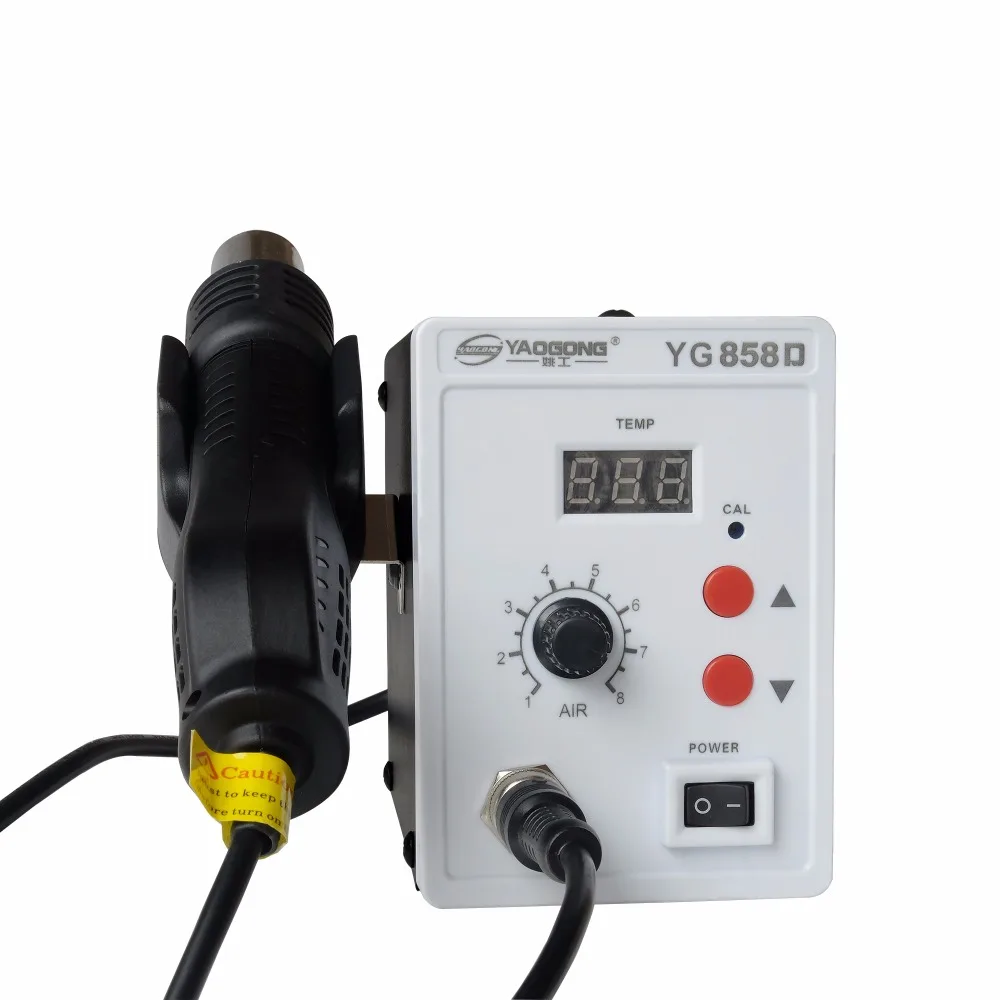 Автоматическая 858D SMD цифровая паяльная станция горячего воздуха|Паяльные