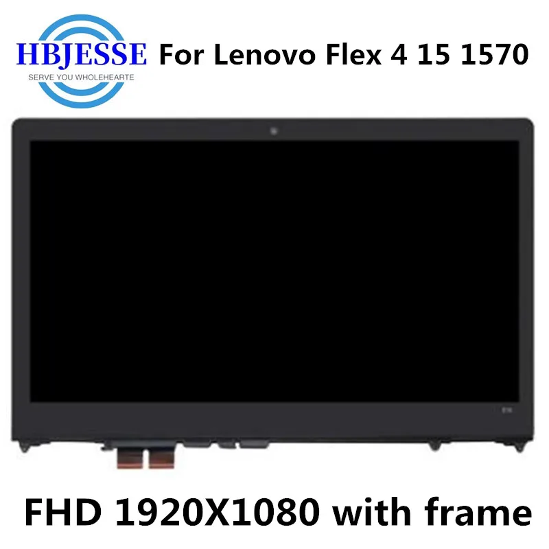 15-дюймовый экран для ноутбука Lenovo Flex 4 15 женский 1570 1580 ЖК-дисплей с сенсорным
