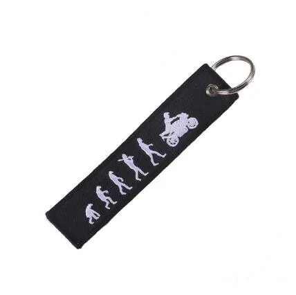 Remove Before Flight брелок Старт цепочка для ключей брелок бижутерия для мотоциклов и автомобилей черный брелок с вышивкой-информационные Брелоки для ключей - Цвет: 14