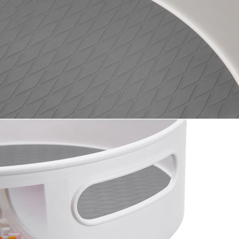 Best Multi-Function Anti-Skid Storage Tray Display Storage ABS Kitchen Bathroom Rotating Anti-Skid Storage Rack