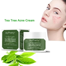 JoyPretty Tea Tree Oil Acne Treatment Cream Remove Spots Whitening Anti-Acne Face Cream Skin Care 50g