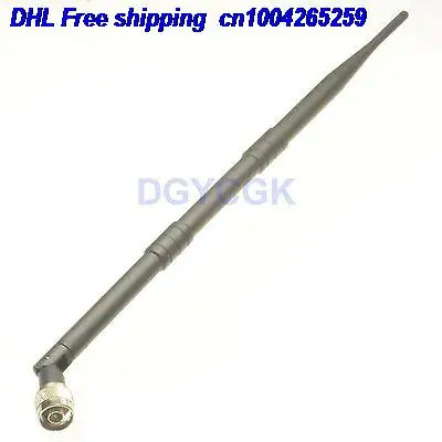 

DHL 20pcs Antenna 2.4GHZ 9dBi N male plug Tilt-swivel for omni Wireless WiFi router antenna 22-a