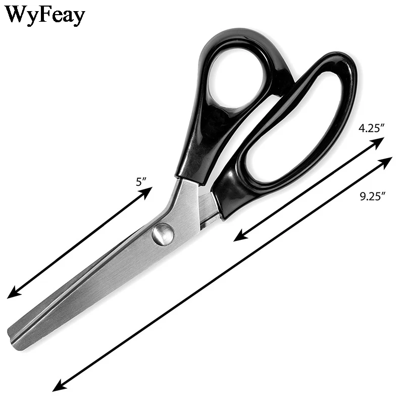 Stainless Steel Pinking Shears Comfort Grip Handled Professional Crafts Dressmaking Zig Zag Cut Scissors Sewing Scissors Fabric sewing scissors tailor scissors sewing supplies craft scissors