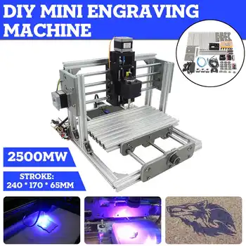 

DIY Mini 3 Axis Router CNC Machine GRBL Control Engraver Machine for PCB PVC Milling Wood Carving Machine 24x17x6.5cm