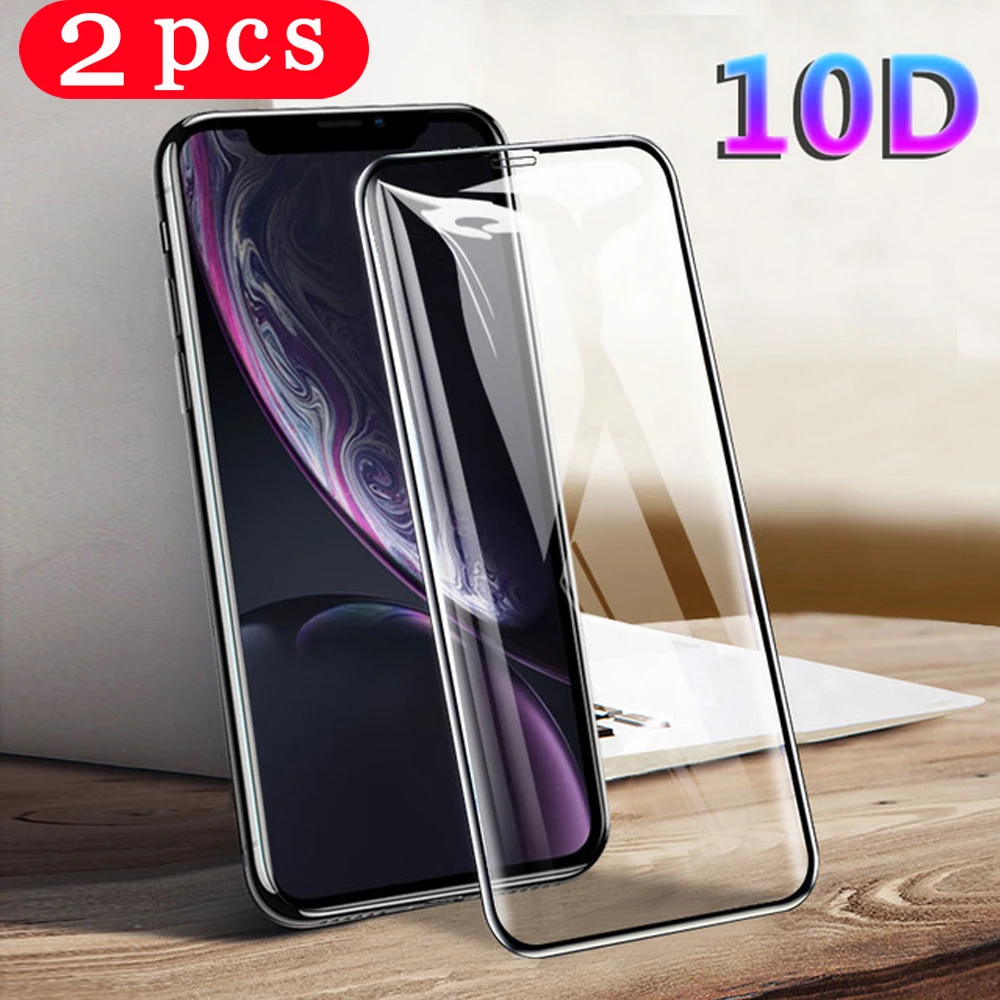 Закаленное стекло с полным покрытием для iphone защитная пленка 11 pro X XS MAX XR 55S SE 5C 6 6s 7