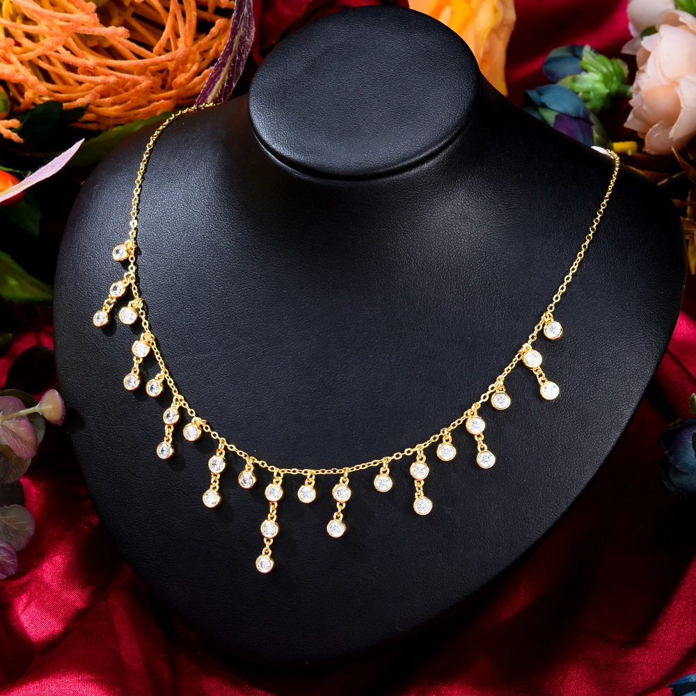 Siscathy New Fashion Simplicity Clavicle Chain Zircon Necklaces For Women On The Neck Trend Chokers Necklaces Party Jewelry Gift