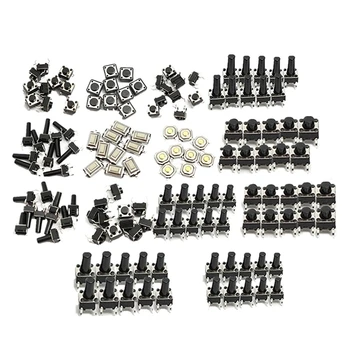 

140pcs/lot Push Up Button Switch Caps 14types Kit Momentary Push Button Switch Cap SMD Assortment Kit Set Caps Promotion Price