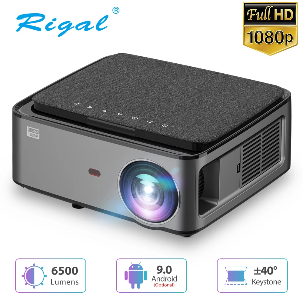 Проектор Rigal Full HD 1080P RD828 Wi-Fi многоэкранный проектор родной 1920x1080P смартфон 3D