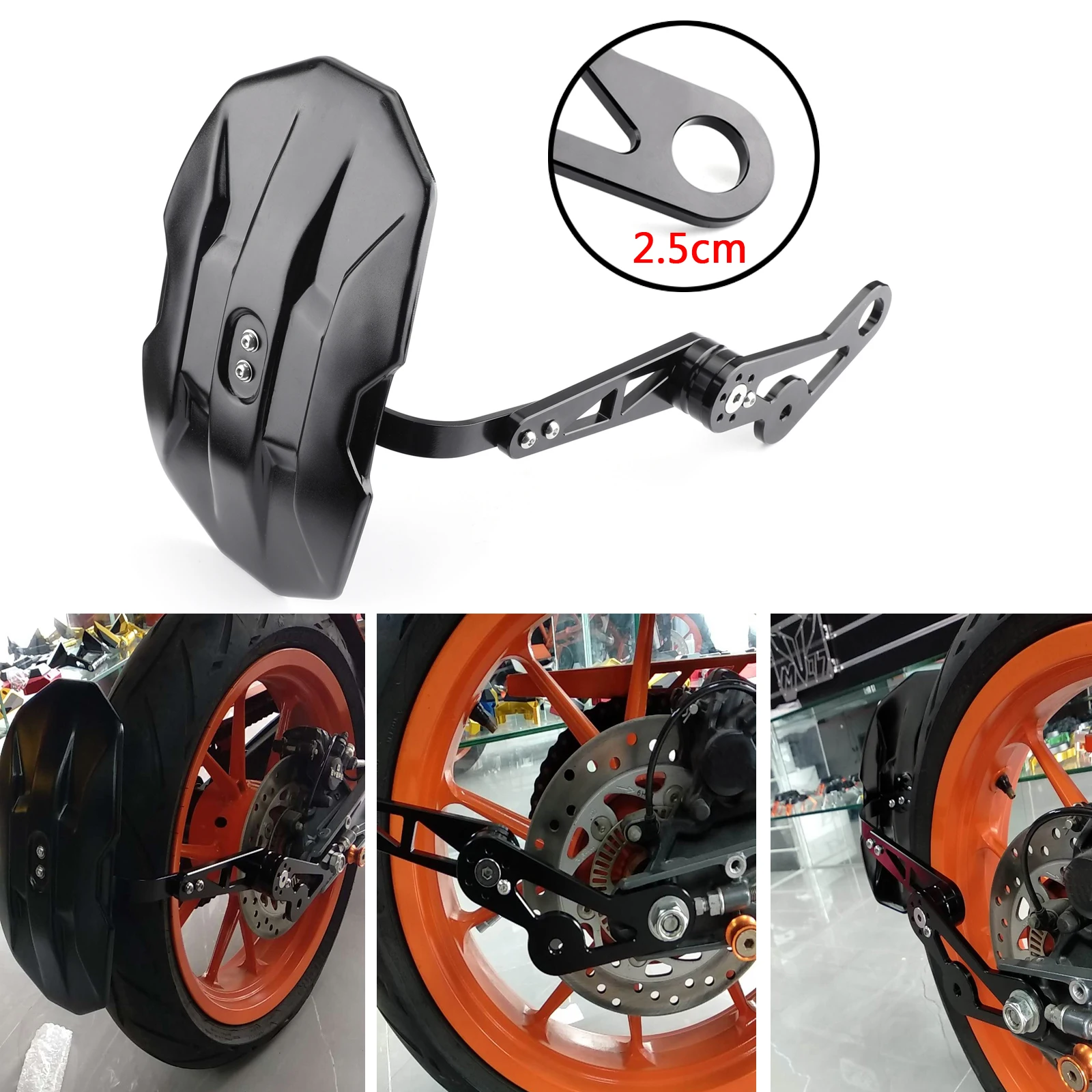 Artudatech Универсальный ЧПУ мотоциклетный задний брызговик для BMW Yamaha Honda Kawasaki
