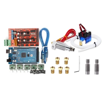 

1 set 3D Printer RAMPS 1.4 Controller + MEGA2560 R3 + A4988 with Heat Sink Kit, Reprap & 1 set All-Metal V6 J-Head Hotend Extrud