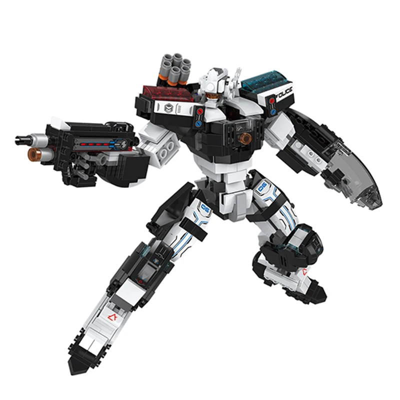 

XINGBAO New Creative 20002 Building Blocks Compatible LOGO Police Force Car Series MOC Bricks Double Shape Car And robot 2 in 1