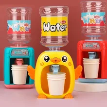 

Kids 7.5*21.5cm Mini Drink Water Dispenser Toy Kitchen Play House Toys Electric Small Appliances Toys for Children Game Toys