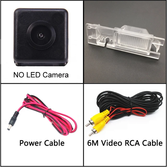 NO LED Для Opel Vauxhall Astra Corsa Meriva Tigra Vectra Zafira HD автомобильная парковочная камера заднего вида с функцией ночного видения - Название цвета: NO LED