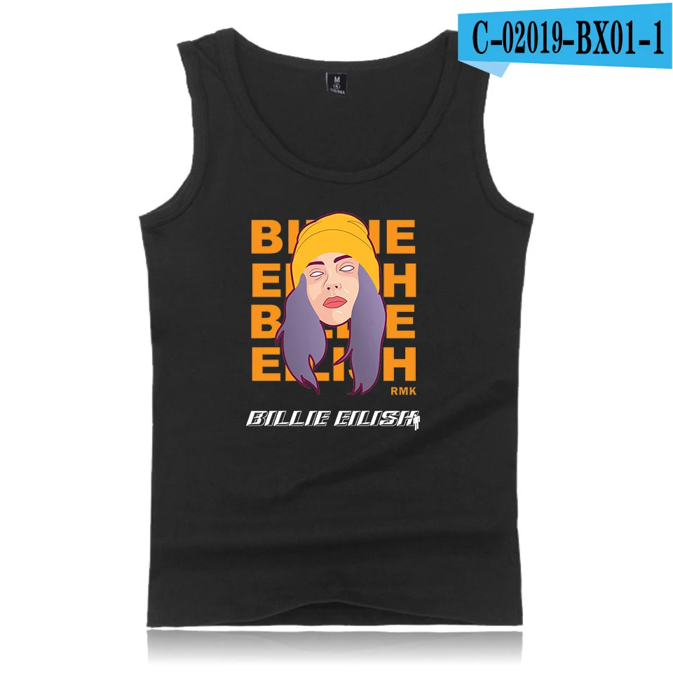Billie eilish жилет, новинка, 2D принт, круглый вырез, майка, топ, летняя, классная, без рукавов, новинка, Хит, мужская, женская, повседневная, парная одежда, новинка - Цвет: color21
