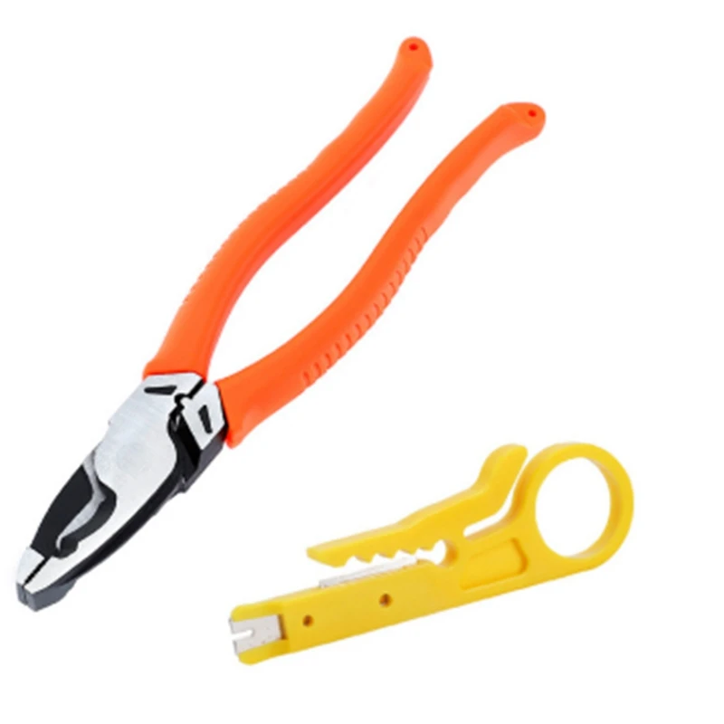 

9 Inch Cable Cutter 225Mm Wire Stripper with Wire Stripper Crimper Electrician Crimping Pliers Hand Tools