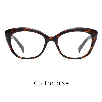 C5 Tortoise Ralferty высококачественные женские очки оправа «кошачий глаз» винтажная оправа для очков для женщин прозрачные очки без диоптрий F95154 - Цвет оправы: C5 Tortoise