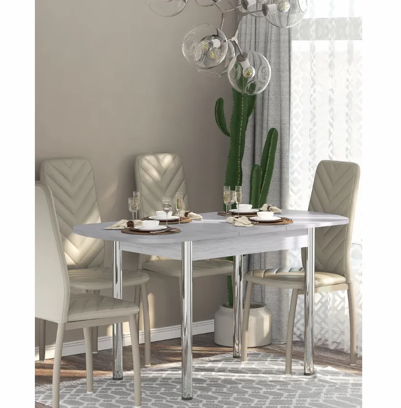 Extendable dining table European sliding 109x68x75 cm | Мебель