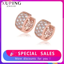 Xuping серьги большая площадь серьги-кольца дизайн массивные украшения Высокое качество Рождественский подарок S28-90504