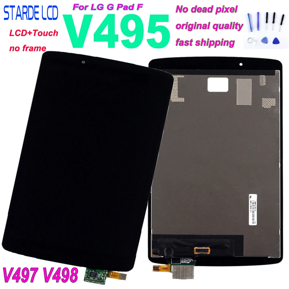 V480 V490 Color : Black LUOKANGFAN LLKKFF Cell Phones LCD Screen LCD Screen and Digitizer Full Assembly for LG G Pad 8.0 Black