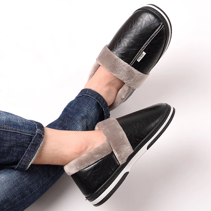 memory foam house slippers mens