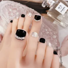 Протезы для ног, наклейки для ногтей, стиль, водонепроницаемые, долговечные, короткие, Южная Корея, ногти для ногтей, педикюр, кончик для ногтей