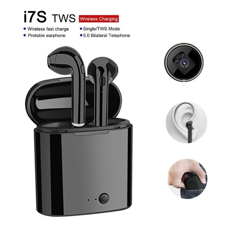 

RGLM I7s TWS mini Bluetooth Earphone Stereo Earbud Bluetooth Headset with Charging Pod Wireless Headsets for All Smart Phone