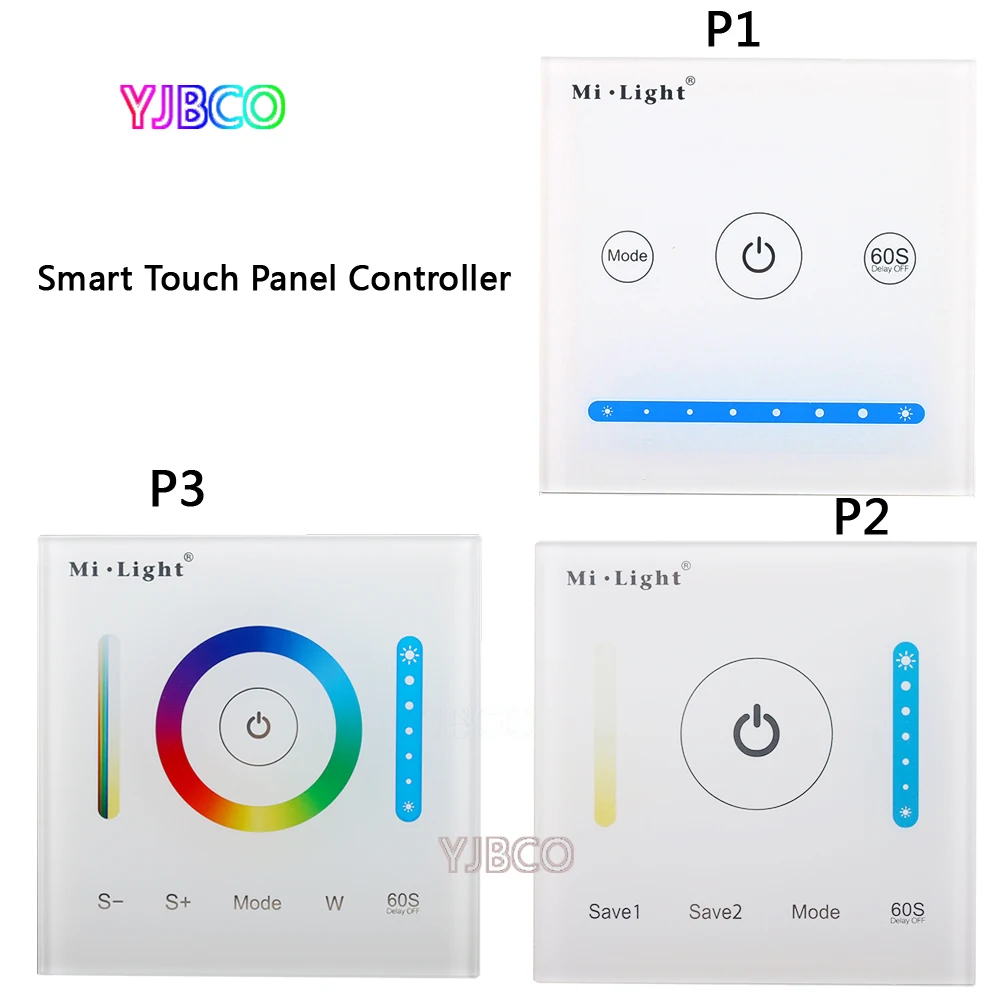 

MiLight P1/P2/P3 Smart Panel Controller Dimming Led Dimmer RGB/RGBW/RGB+CCT Color Temperature CCT for Led Panel/Strip Light