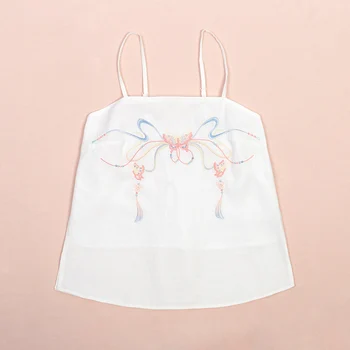 

2020 New Hanfu Dress Girl Chinese Style EmbroideryTube Top Spring and Summer Women Vintage Party Costume Folk Dance Outfit