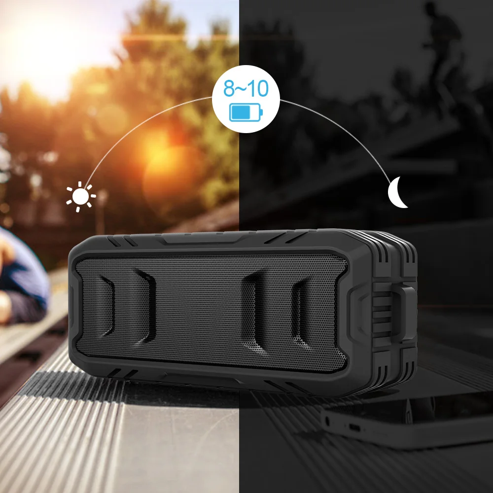 Bluetooth водные танцевальные колонки SHIDU-P5 20 Вт Портативный Открытый IPX5 Водонепроницаемый bluetooth динамик
