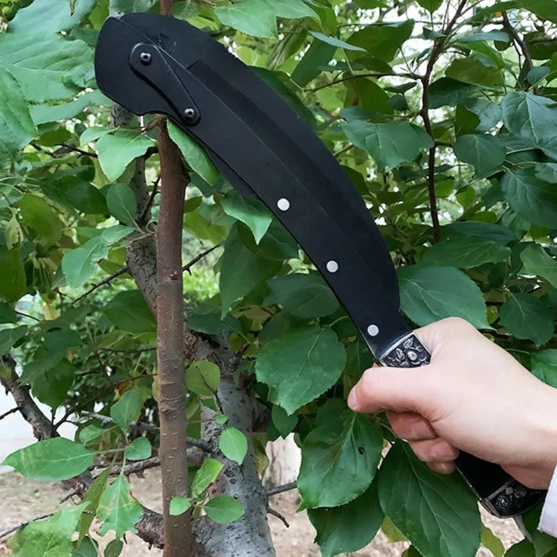 Classical National Style Design Folded Weeding Sickle with Nylon Bag Sharp Steel Blade For Outdoor/ Adventure/ Gardening
