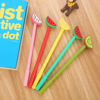 

Cute fruit gel pen creative stationery student water pen cartoon small fresh signature pen