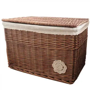 

The Home Willow Organizer Receives The Basket Storage Box, Carries The Large Number Of Rattan Organizer, Accepts The Box Clothes