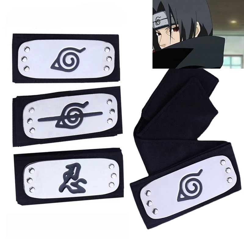 Anime Naruto Ninja Konoha Headband Cosplay Costumes Accessories Uzumaki Uchiha Itachi Metal Props Child Toys | Игрушки и хобби