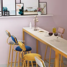 Железный художественный барный стул, модный кованый стул, тканевый, подгонянный, для спальни, туалетный стул, для маникюра, барный стул, обеденный стул