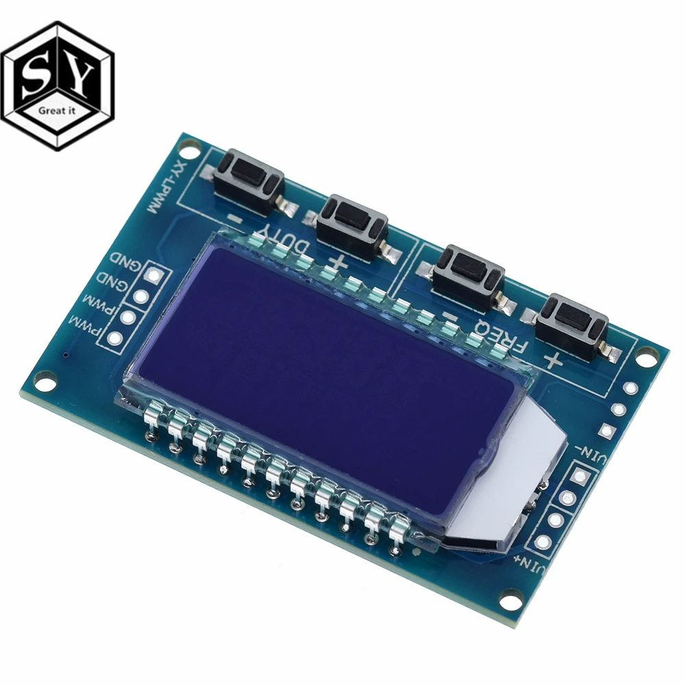 1 шт. 1Hz-150 кГц Отношение сигнал/генератор PWM модуль GSM Частота импульсов рабочий цикл регулируемый модуль ЖК-дисплей Дисплей 3,3 V-30 V 1Hz-150 кГц