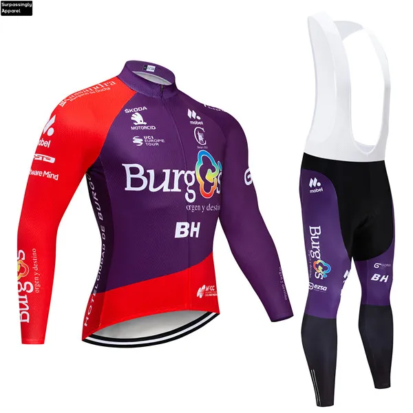 Picture Color Pro PurpleTeam BH велосипедная одежда велосипедные Джерси Униформа осень мужские с длинным рукавом шоссейные велосипедные майки костюм для езды на горном велосипеде - Цвет: Picture Color