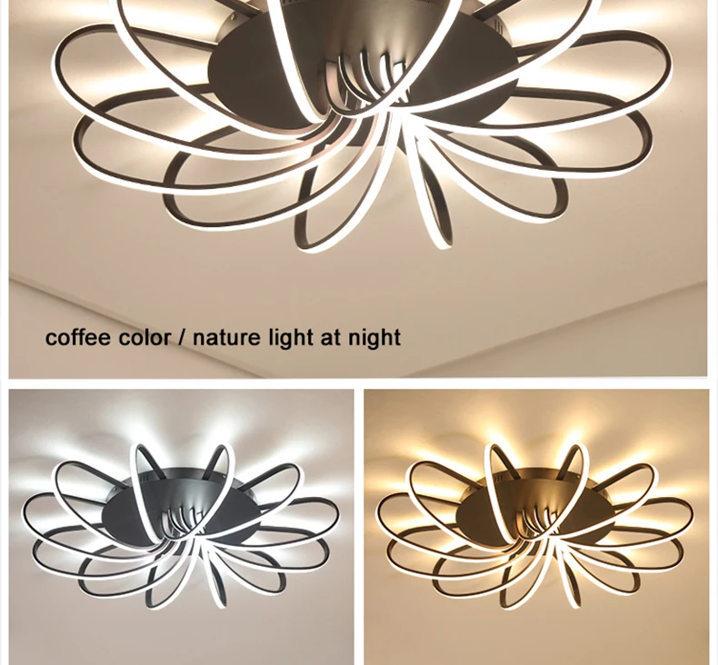 Chandelierrec AC90-265V, современный светодиодный люстры в античном стиле для гостиной, кухни, домашнего освещения, потолочные люстры с затемнением
