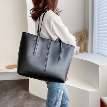 

Large Capacity Pu Leather Women Tote Handbags Fashion Designer Ladies Big Shoulder Bag High Quality Casual Female Messenger Bags