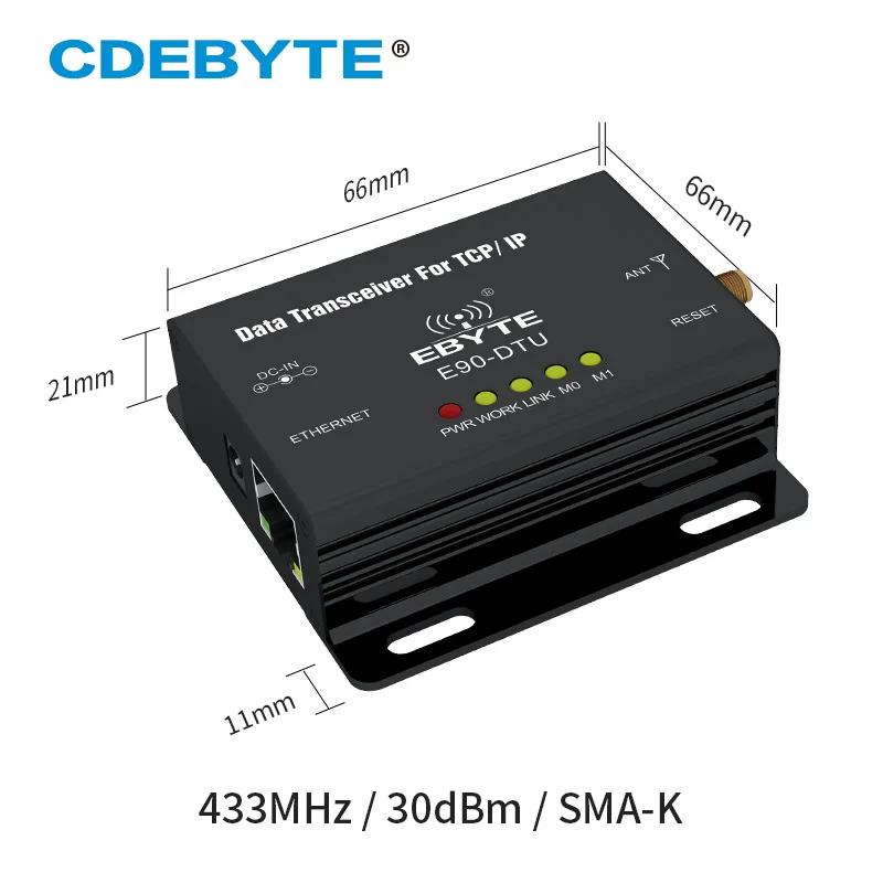 E90-DTU-433C30E Ethernet Modbus радиус действия 433 МГц 1 Вт IoT uhf 3 км беспроводной приемопередатчик радиочастотный модуль 433 МГц передатчик приемник