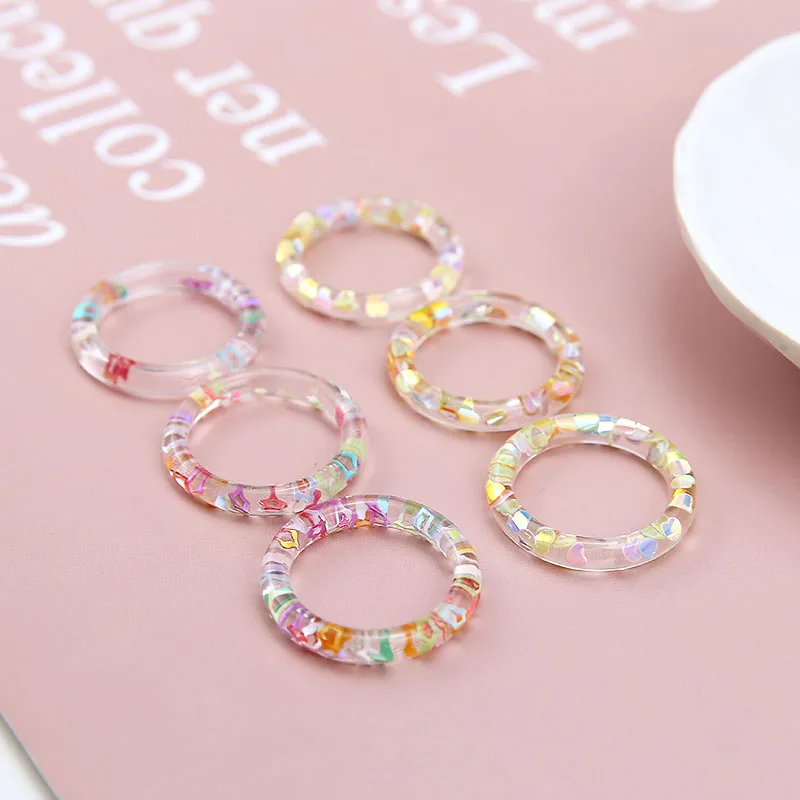 

50pcs/lot handmade 28mm geometry round shape resin beads diy jewelry earrings/bracelet pendants accessory