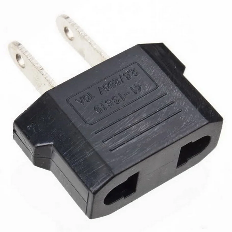 

Travel Power Plug Adapter EU EURO to US USA Adaptor Converter AC Power Plug Adaptor Connector