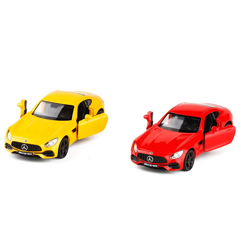 1:36 игрушечный автомобиль AMG GT C63 Coupe металлическая игрушка супермашина из сплава