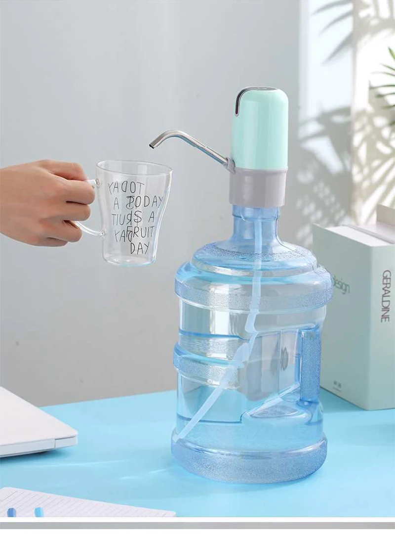 Домашний насос-бутылка для воды, usb зарядка, автоматический насос для питьевой воды, портативный Электрический диспенсер для воды, переключатель бутылки для воды для USB