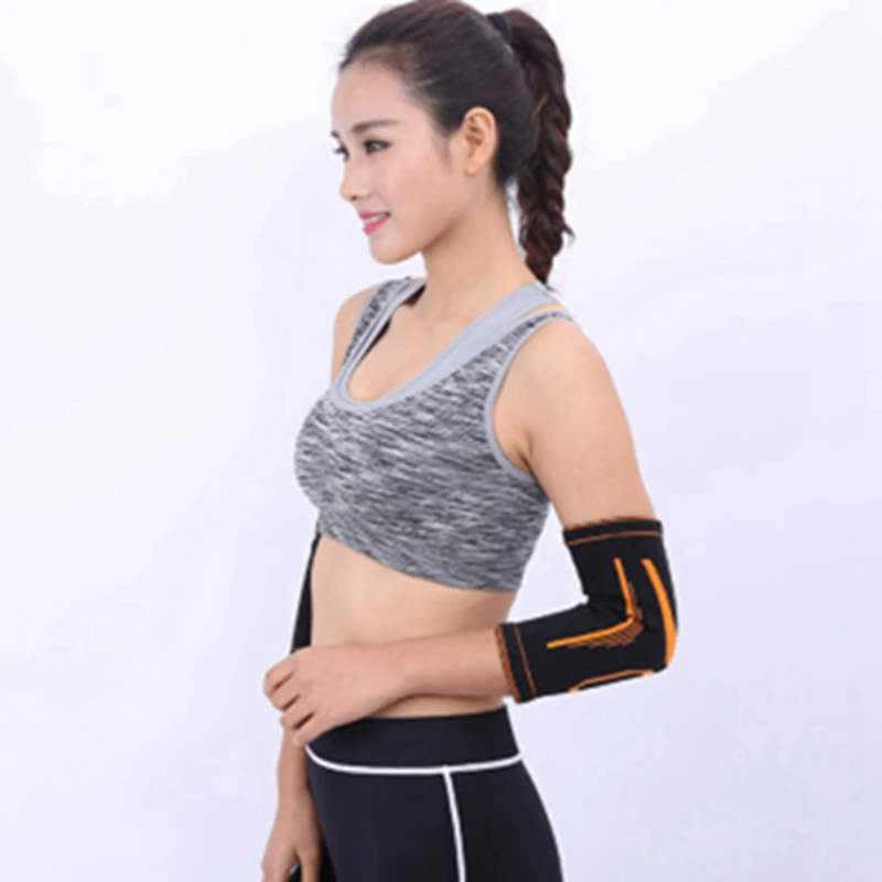 1 PC Compression Elbow Support Pads Elastic Brace for Men Women Basketball Volleyball Fitness Protector Arm Sleeves (4)