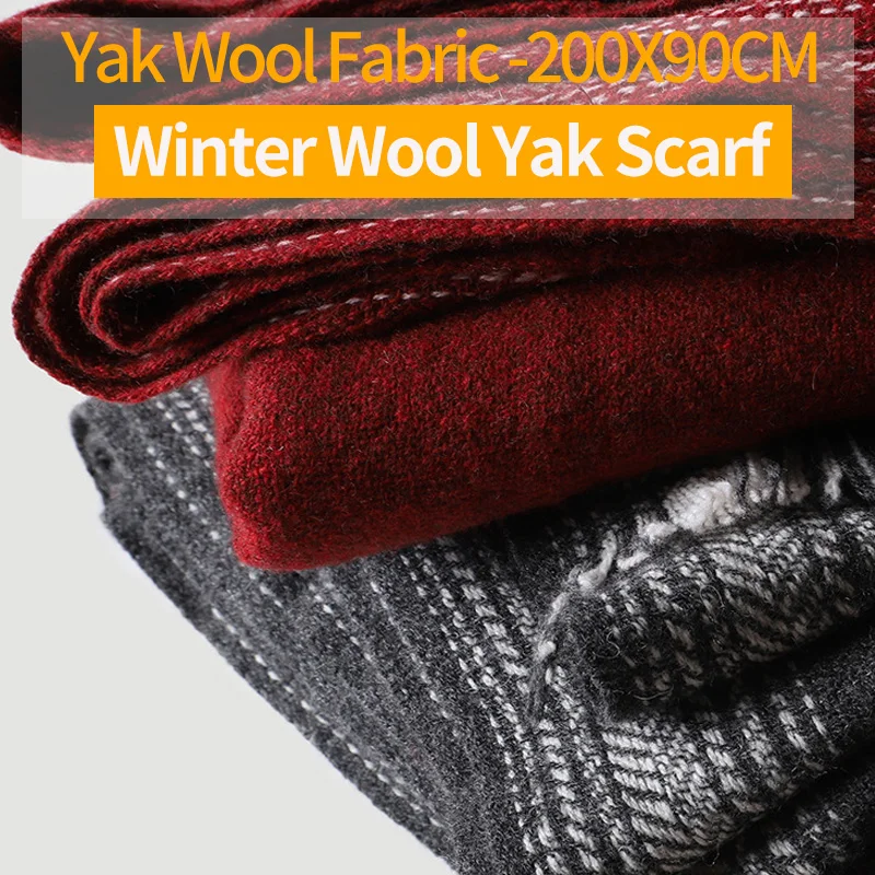 

Yak Wool Scarf for Women Men Winter Shawls and Wraps Ladies 2019 Soft Thick Long Blanket Pashmina Cape Wool Warm Scarf Wool Wrap