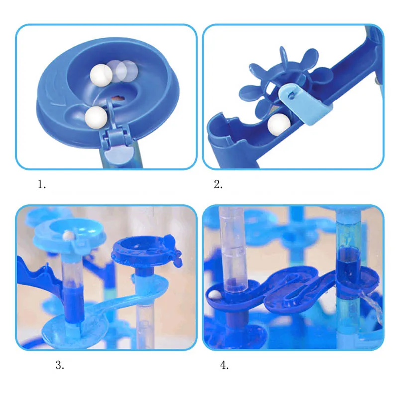 Мраморный гоночный лабиринт, шарики, водная игра, трек, детский подарок для ребенка, развивающие игрушки, строительные блоки, игрушка