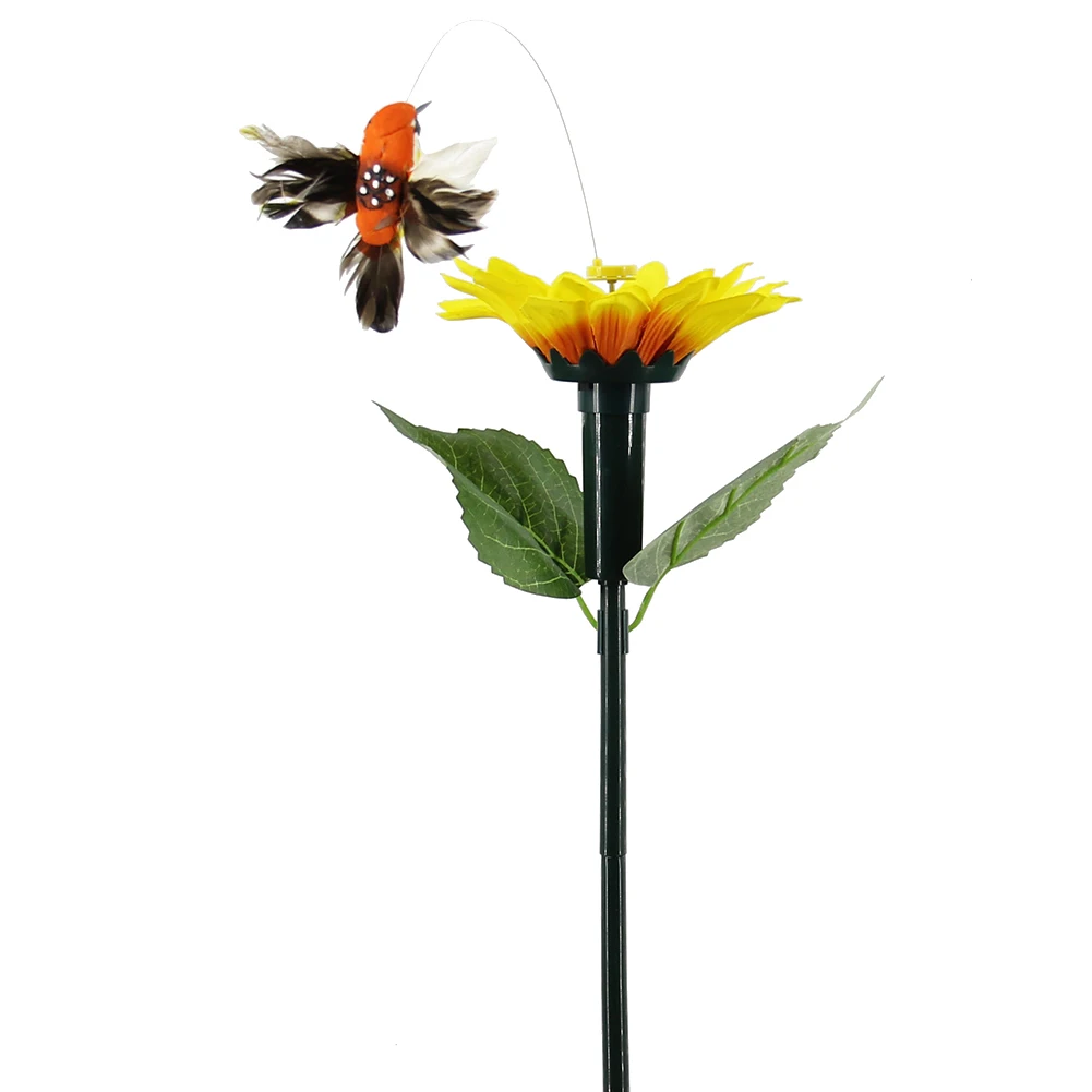 Вибрация двора Электрический Колибри дома солнце цветок ремесло Танцующая Летающая сад развевающиеся красочные украшения моделирование