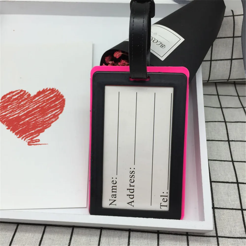 

1 Pc Luggages Tag Creative Baggage Boarding Tags Suitcase ID Address Holder Luggage Tags Label Travel Accessories